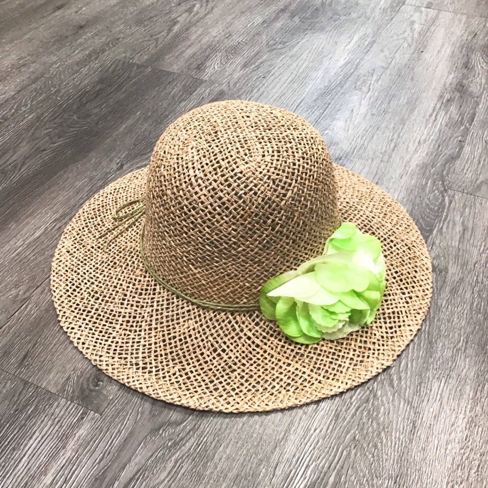 Sea grass Green Flower Sun Hat